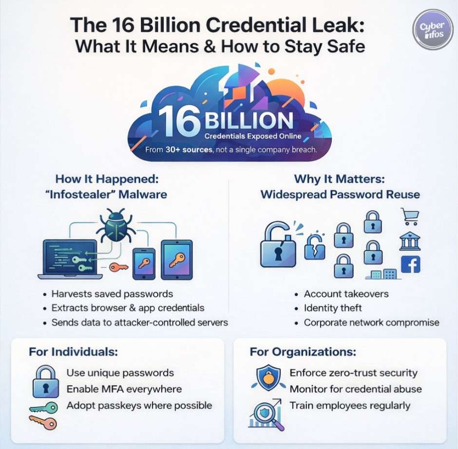 16 Billion Credential Compilation Leak -Data Breaches 2025: