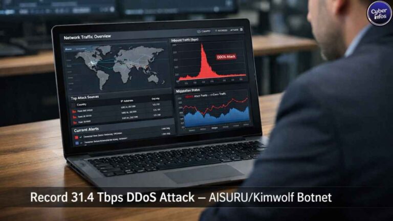 Record 31.4 Tbps DDoS Attack Exposes AISURU/Kimwolf Botnet Power