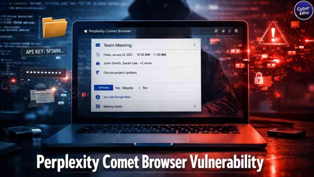 Perplexity Comet Browser Vulnerability Exploited via Calendar Invite