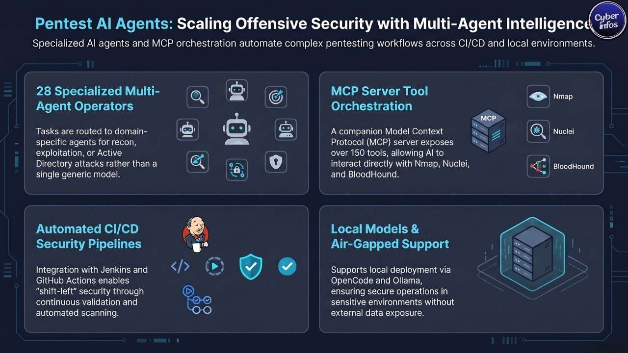 Mcp server, ci/cd integration, and local model support-Pentest ai agents