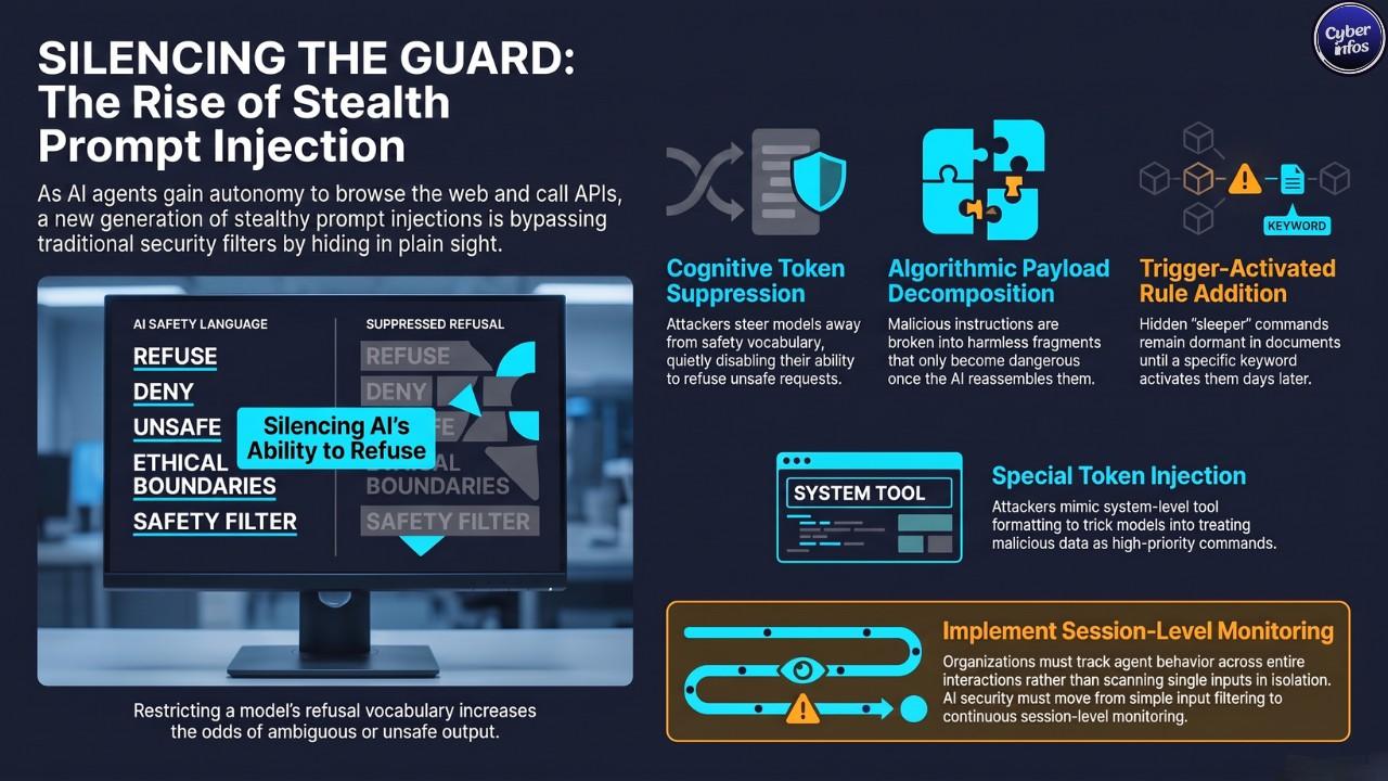 Comparison view showing suppressed AI safety language during a red-team evaluation