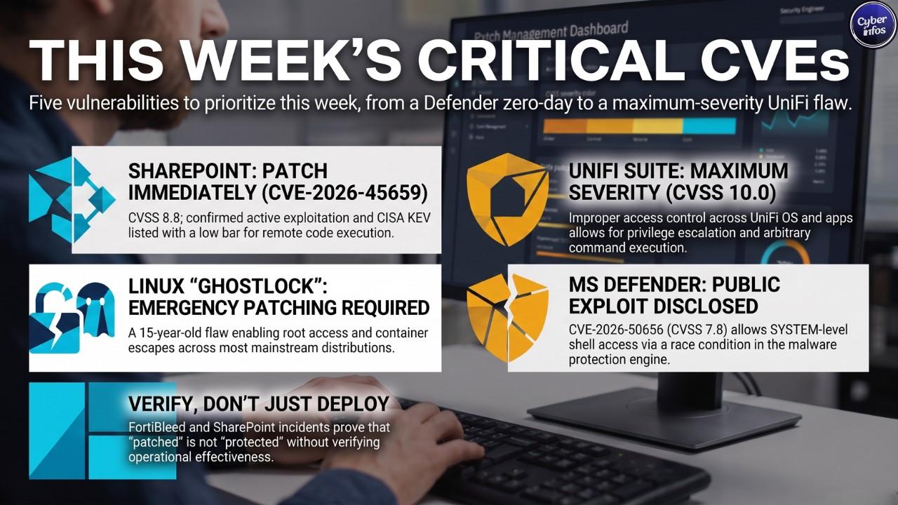Security engineer reviewing a CVE severity dashboard for weekly patch prioritization