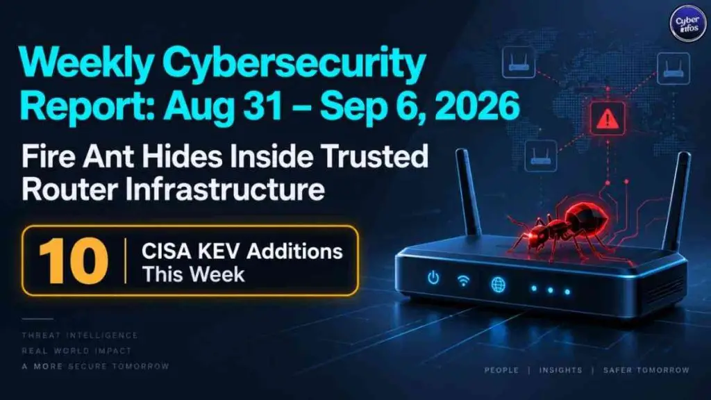 Weekly Cybersecurity Report: August 31 – September 6, 2026